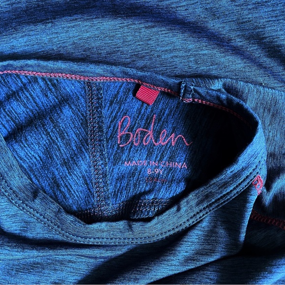 Boden Kids Long Sleeve Active Top 8-9Y 134cm Blue Performance Shirt Boys/Girls - Picture 5 of 6